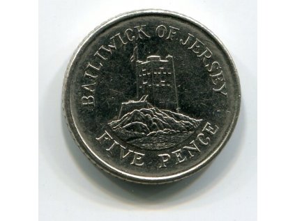 JERSEY. 5 pence 1991.