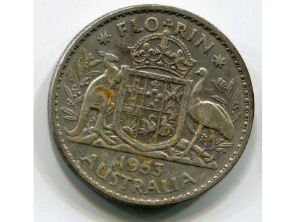 AUSTRÁLIE. 1 florin 1953. Ag.