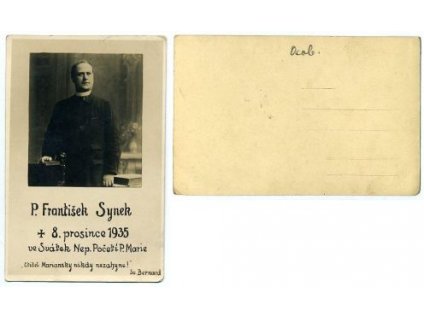 P. František Synek. + 8.12.1935.