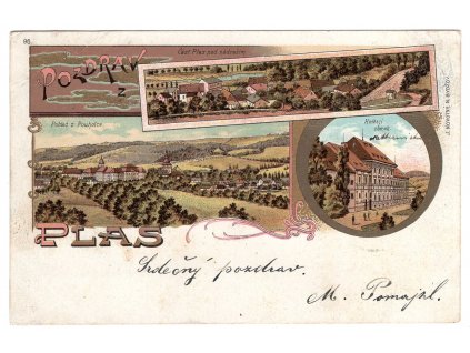 PLASY. 1899. Litografie.
