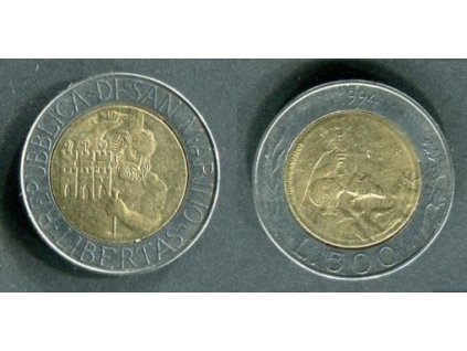 San Marino. 500 lire 1994.