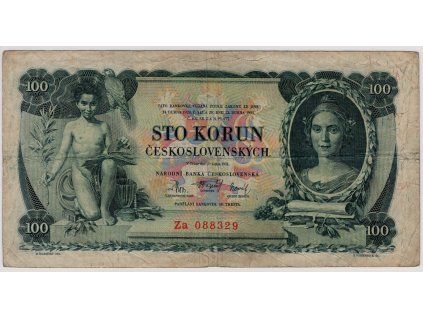ČESKOSLOVENSKO. 100 korun 1931. Série Za. Nov. 23b.