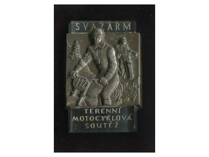 SVAZARM. Terenní motocyklová soutěž.