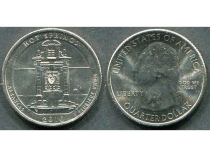 USA. 1/4 dollar 2010/P. Hot Springs.