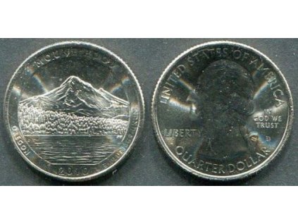 USA. 1/4 dollar 2010/D. Mount Hood.