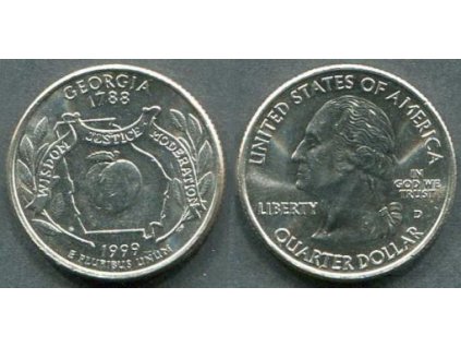 USA. 1/4 dollar 1999/D. Georgia.