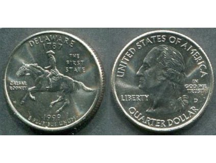 USA. 1/4 dollar 1999/D. Delaware.