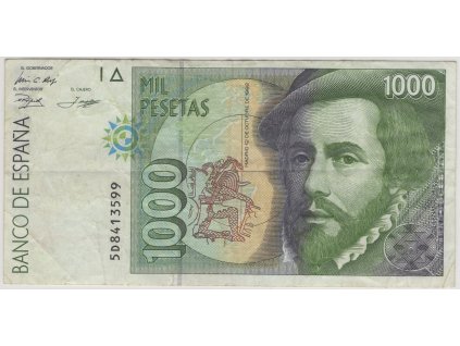 ŠPANĚLSKO. 1000 pesetas.