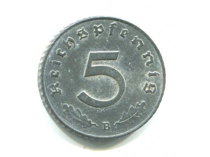 NĚMECKO. 5 Pfennig 1941/B.