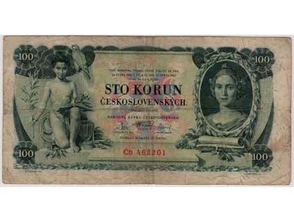 ČESKOSLOVENSKO. 100 korun 1931. Série Cb. Nov. 23b.