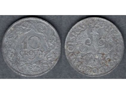 Polsko. 10 groszy 1923. Zn.