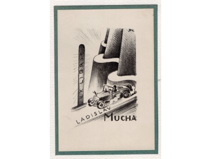 Kubíček, Ruda (1891 - 1983): Ex libris Ladislav Mucha.
