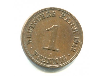 NĚMECKO. 1 Pfennig 1912/A.