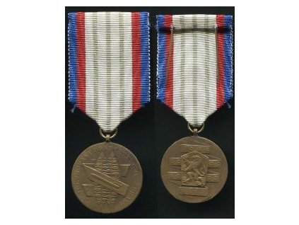 ČSSR. Medaile Za upevňování přátelství ve zbrani. III. stupeň.