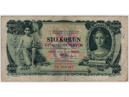 ČESKOSLOVENSKO. 100 korun 1931. Série Cb. Nov. 23b.