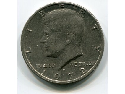 USA. 1/2 dollar 1972/D. Kennedy.