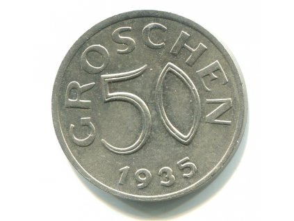 RAKOUSKO. 50 Groschen 1935.