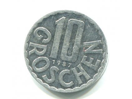 RAKOUSKO. 10 Groschen 1987.