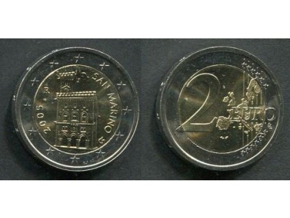 SAN MARINO. 2 euro 2005.