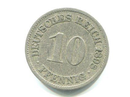 NĚMECKO. 10 Pfennig 1896/E.