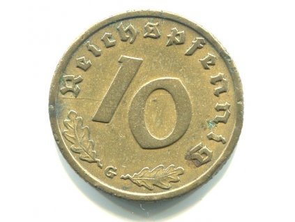 NĚMECKO. 10 Pfennig 1939/B.
