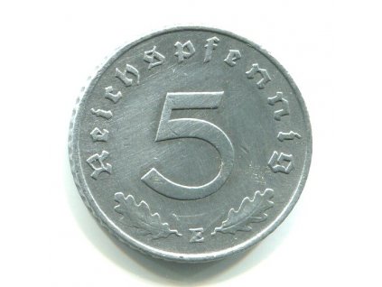 NĚMECKO. 5 Pfennig 1943/E.