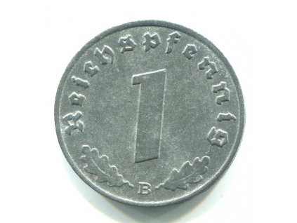 NĚMECKO. 1 Pfennig 1943/B.