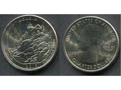 USA. 1/4 dollar 2012/P. Acadia.