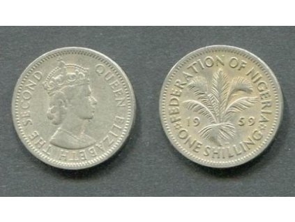 NIGÉRIE. 1 shilling 1959. KM-5