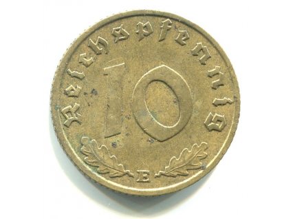 NĚMECKO. 10 Pfennig 1939/E.