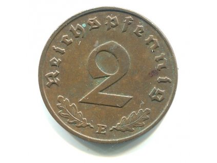 NĚMECKO. 2 Pfennig 1940/E.