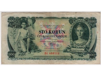 ČESKOSLOVENSKO. 100 korun 1931. Série Zc. Nov. 23c.