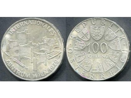 RAKOUSKO. 100 Schilling 1979. Internationales Zentrum Wien.