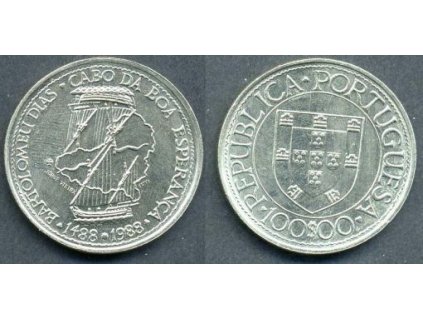 PORTUGALSKO. 100 escudos 1988. Bartolomeu Dias - Cabo da Boa Esperanca.