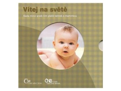 ČESKO. Sada oběžných mincí 2011. Narození dítěte. b.k.
