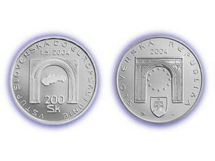 SLOVENSKO. 200 Sk 2004. Vstup do EU. b.k.