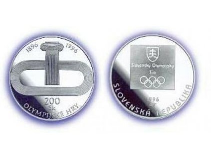 SLOVENSKO. 200 Sk 1996. Olympijské hry. b.k.