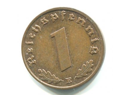 NĚMECKO. 1 Pfennig 1939/E.