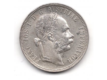 František Josef I. 1 zlatník 1888. Ag.