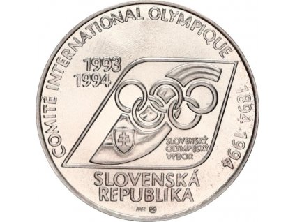 SLOVENSKO. 200 Sk 1994. Olympijské hry, hokej. b.k.
