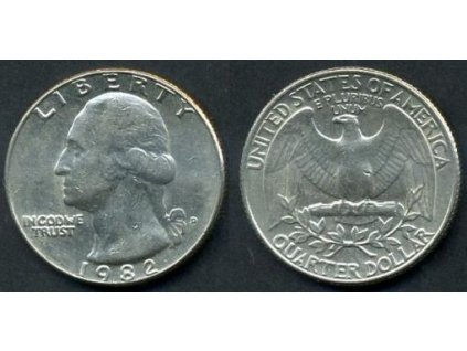 USA. 1/4 dollar 1982/D.