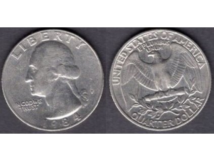 USA. 1/4 dollar 1984/P.