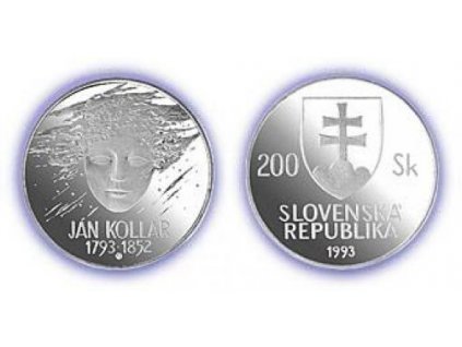 SLOVENSKO. 200 Sk 1993. Ján Kollár. b.k.