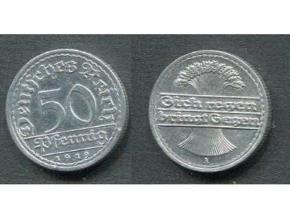 NĚMECKO. 50 Pfennig 1919/A.