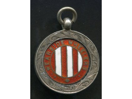 VELKÁ BRITÁNIE. Stříbrná cyklistická medaile. Wearside Wheelers. F. Todd. / 105 Mile / Standard / 22. 8.1937.