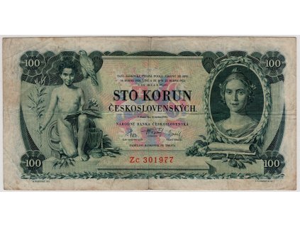 ČESKOSLOVENSKO. 100 korun 1931. Série Zc. Nov. 23c.