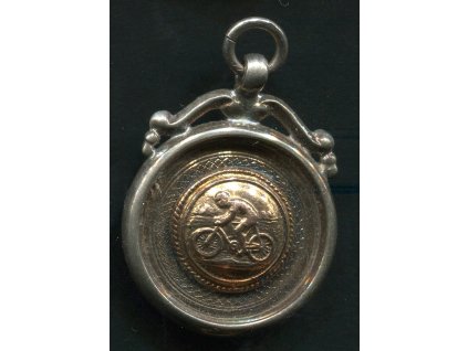 VELKÁ BRITÁNIE. Stříbrná cyklistická medaile. S. C. C. 2nd. H. Jennison. 1932.