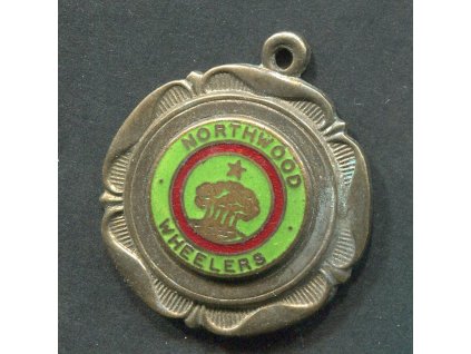 VELKÁ BRITÁNIE. Cyklistická medaile. Northwoods Wheelers. Track Championship. R. Bingham. 1955.