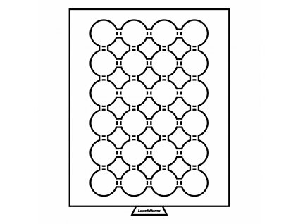 Box na 24 mincí do Ø 35 mm, kouřová barva