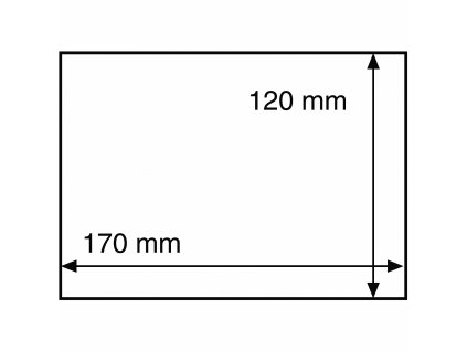 Ochranné fólie na známky/pohlednice do rozměru 170×120 mm, průhledné - 50 kusů v balení 